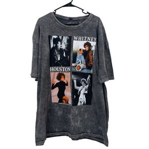 Whitney‎ Houston Graphic T Shirt 3XL 3TG Acid Wash Music Icon New